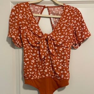 Abercrombie floral body suit